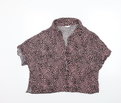 Womens UK Size 20 Matalan Pink Basic Button-Up