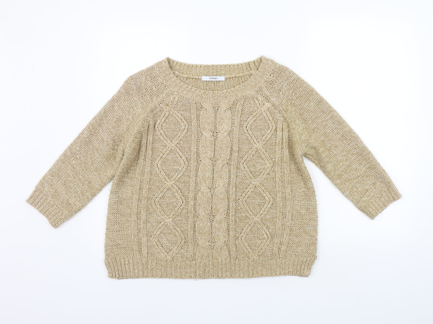 George Womens Yellow   Pullover Jumper Size 10