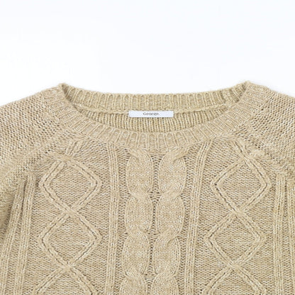 George Womens Yellow   Pullover Jumper Size 10