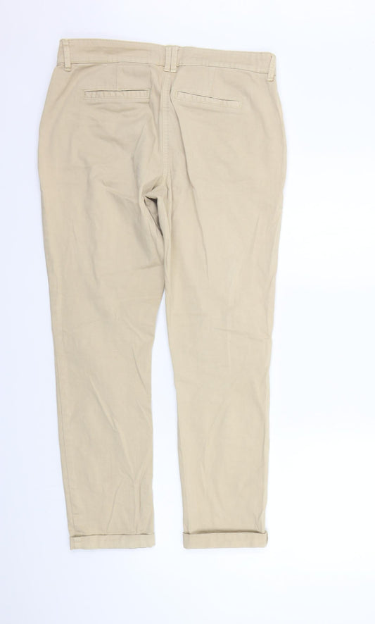 Womens UK Size 10 NEXT Regular Fit  Yellow Trousers