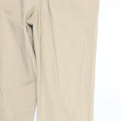 Womens UK Size 10 NEXT Regular Fit  Yellow Trousers