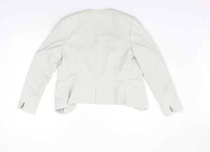 H&M Womens Beige   Jacket Blazer Size 10  - washable mark