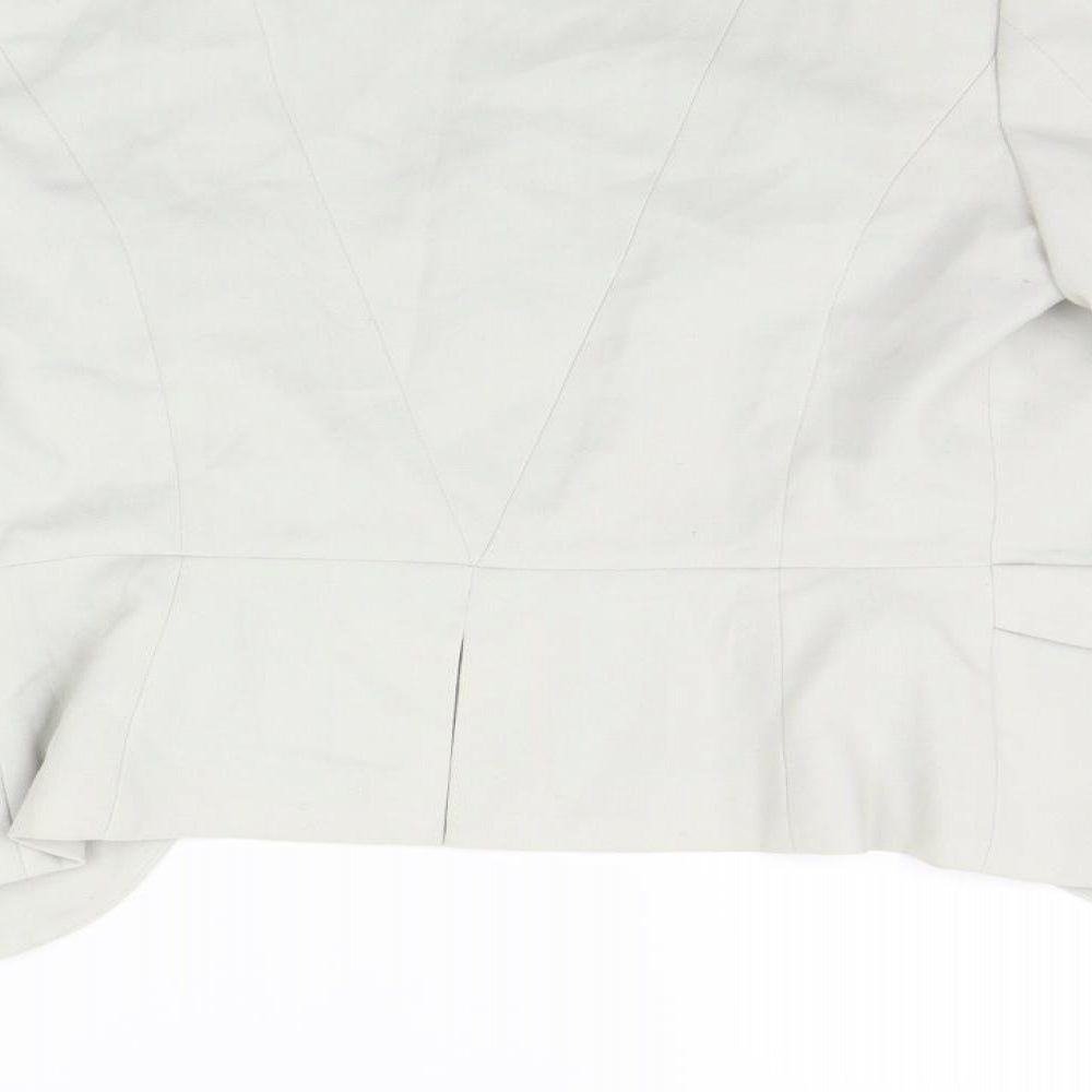 H&M Womens Beige   Jacket Blazer Size 10  - washable mark