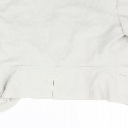 H&M Womens Beige   Jacket Blazer Size 10  - washable mark