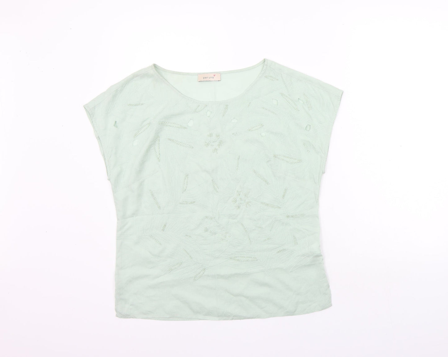 Marks and Spencer Womens Green   Basic T-Shirt Size 10