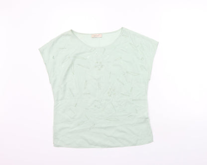 Marks and Spencer Womens Green   Basic T-Shirt Size 10