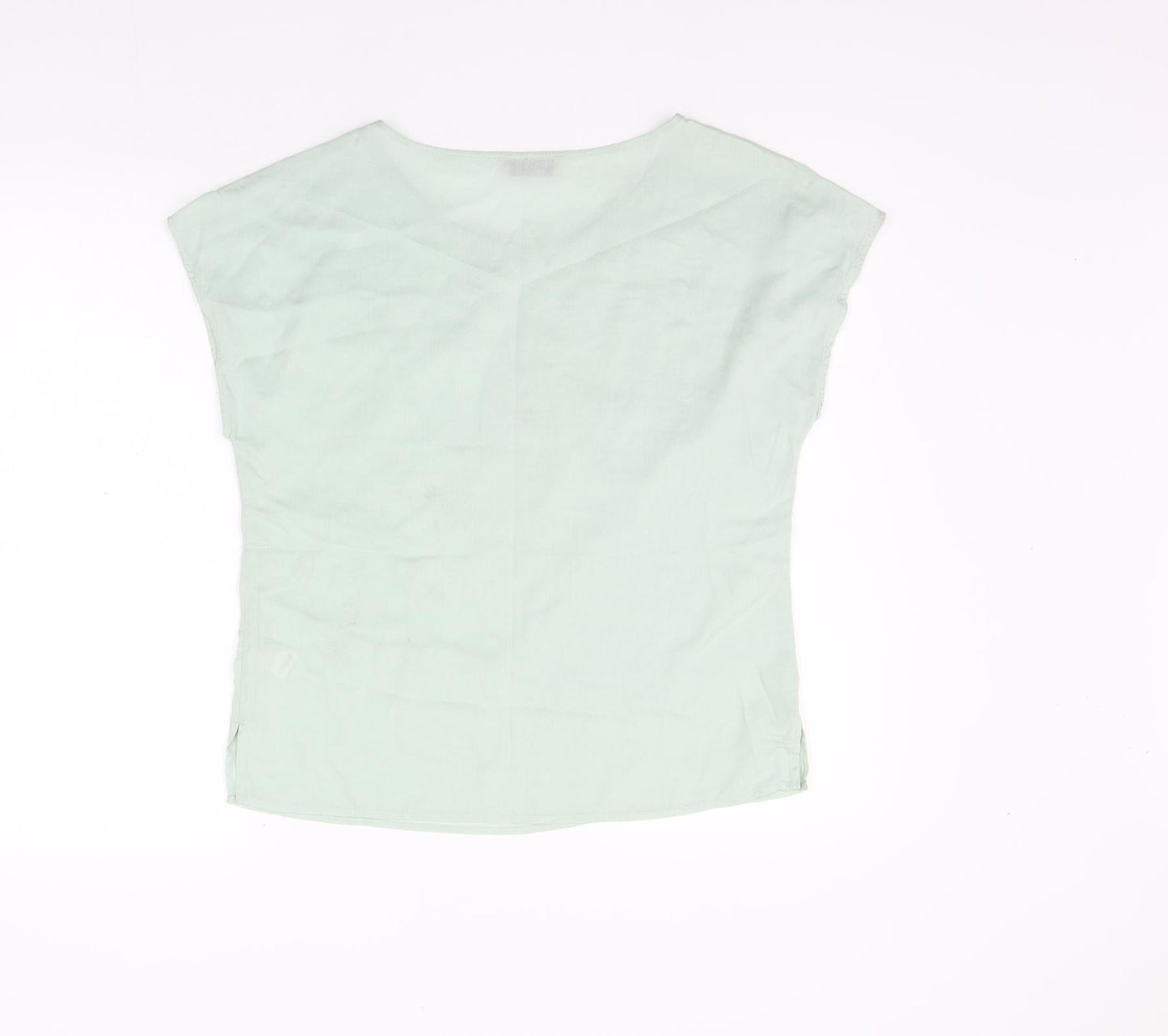 Marks and Spencer Womens Green   Basic T-Shirt Size 10