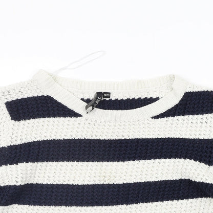INTUITION  Womens Blue Striped  Pullover Jumper Size 12