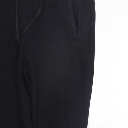 SOFT GREY Womens Black   Jogger Trousers Size 12 L24 in - washable mark