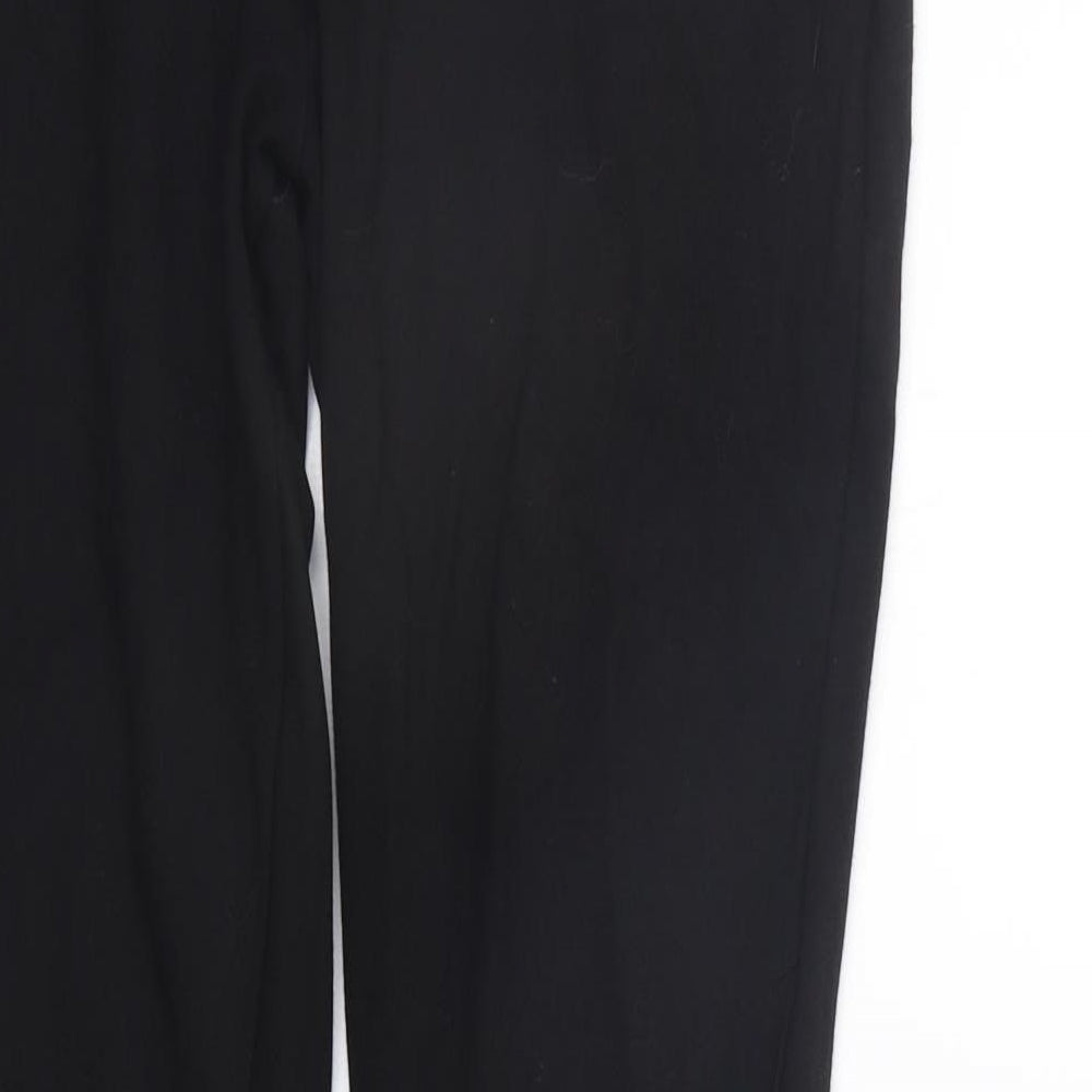 Very Womens Black Houndstooth  Jegging Trousers Size 12 L29 in - Elastic Waist Band