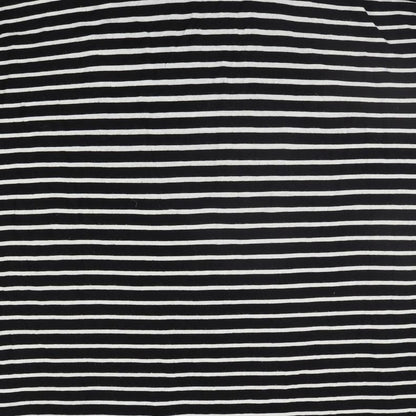 South Womens Black Striped  Basic T-Shirt Size 12