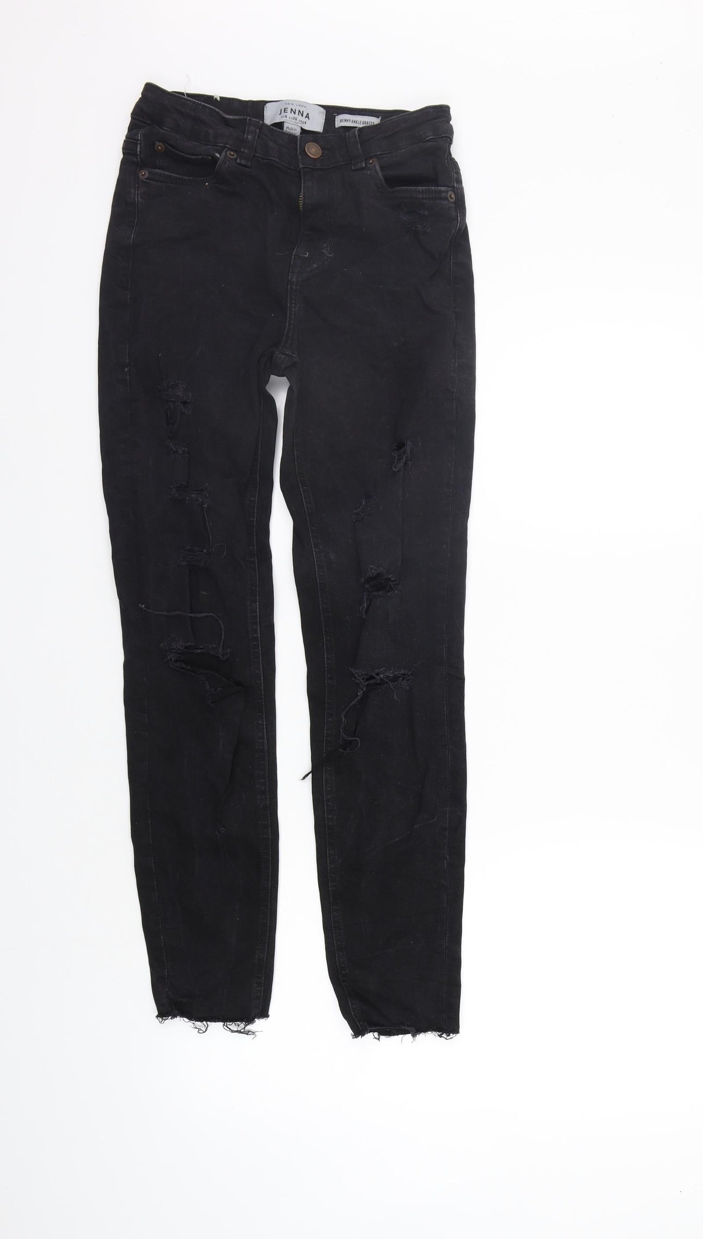 New Look Womens Black   Skinny Jeans Size 8 L25 in
