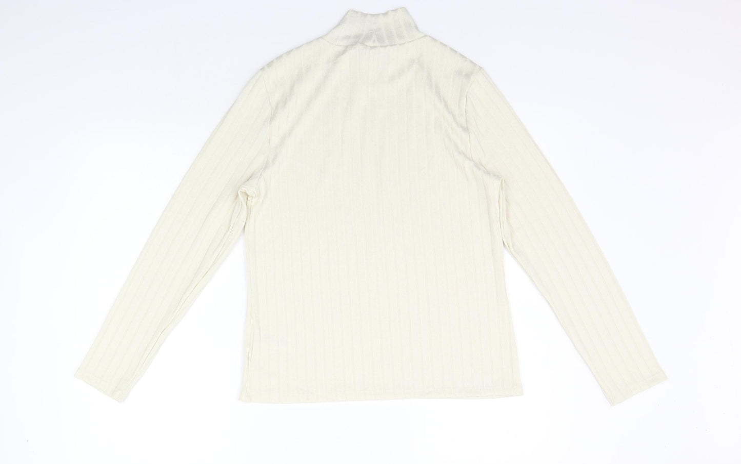 Womens UK Size 12 F&F Beige Pullover Jumper