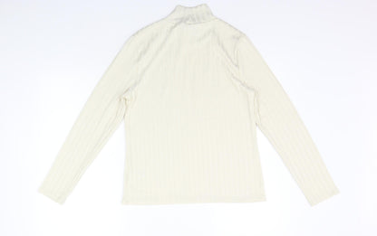 Womens UK Size 12 F&F Beige Pullover Jumper