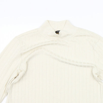 Womens UK Size 12 F&F Beige Pullover Jumper