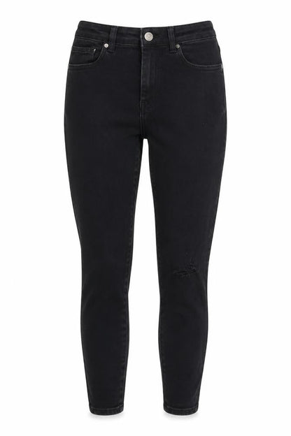 Denim & Co. Womens Black   Skinny Jeans Size 10 L26 in