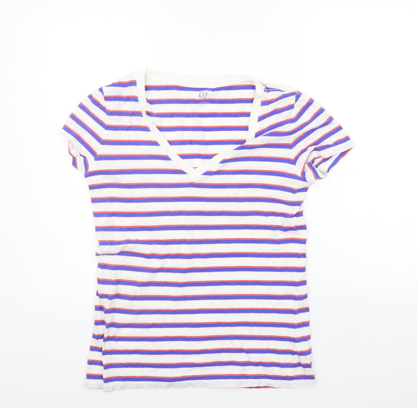 Womens UK Size S Gap Blue Basic T-Shirt
