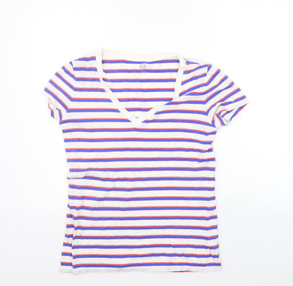 Womens UK Size S Gap Blue Basic T-Shirt
