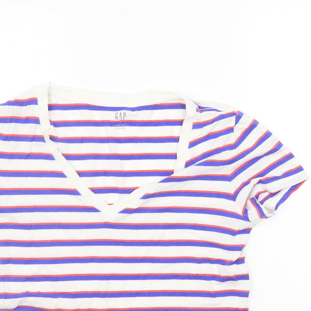 Womens UK Size S Gap Blue Basic T-Shirt