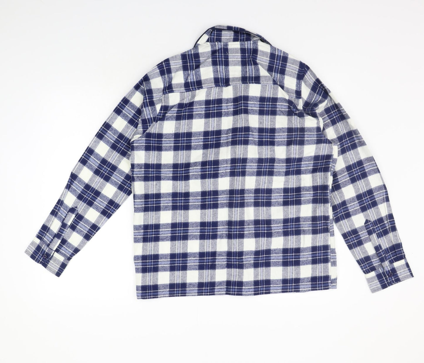 Womens UK Size 14 PRETTYLITTLETHING Blue Basic Button-Up