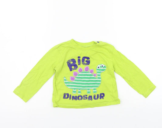 F&F Girls Green   Basic T-Shirt Size 12-18 Months
