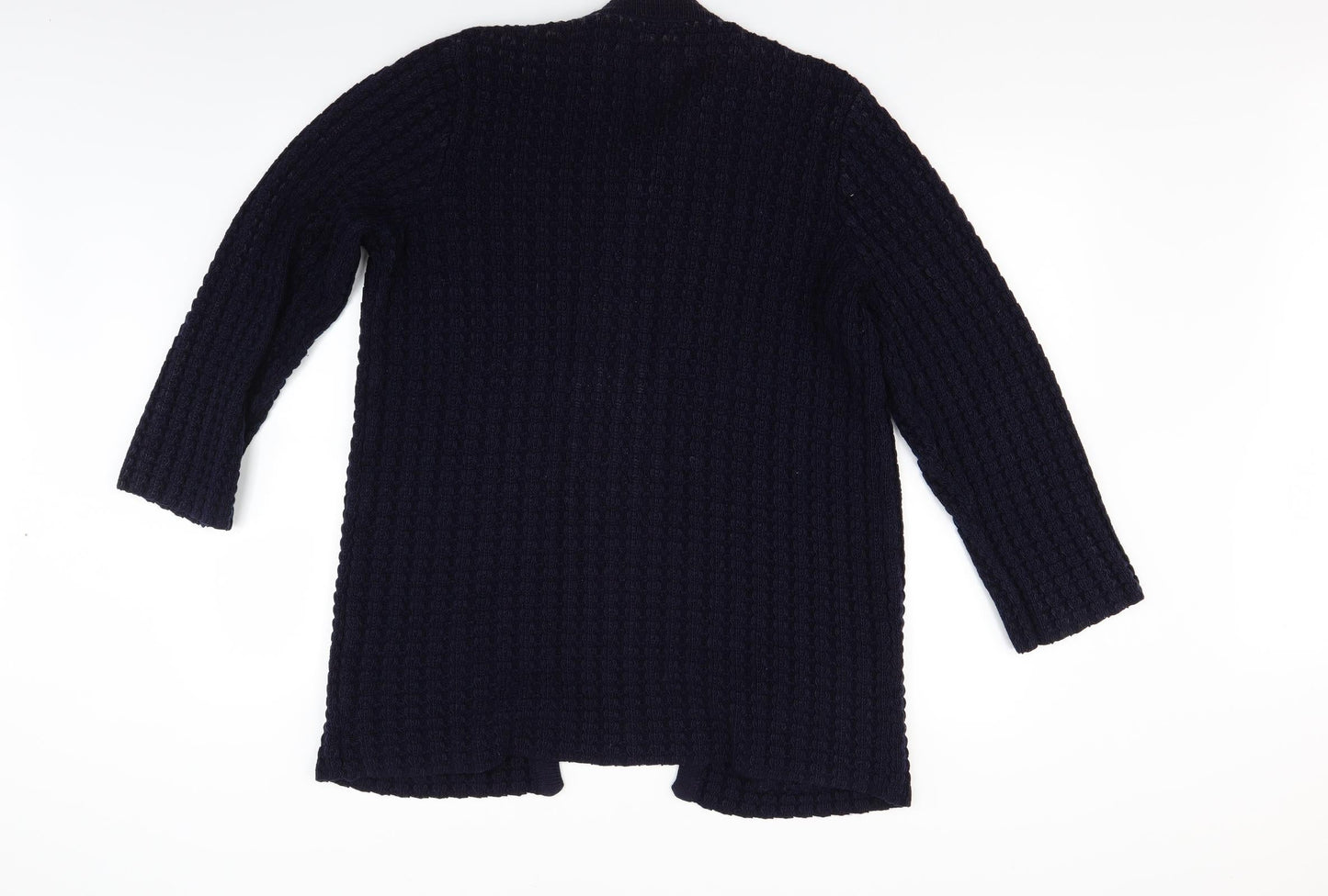 Womens UK Size M Preworn Blue Cardigan Jumper