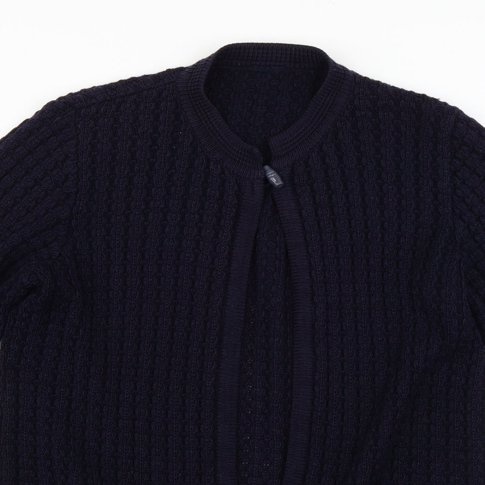 Womens UK Size M Preworn Blue Cardigan Jumper