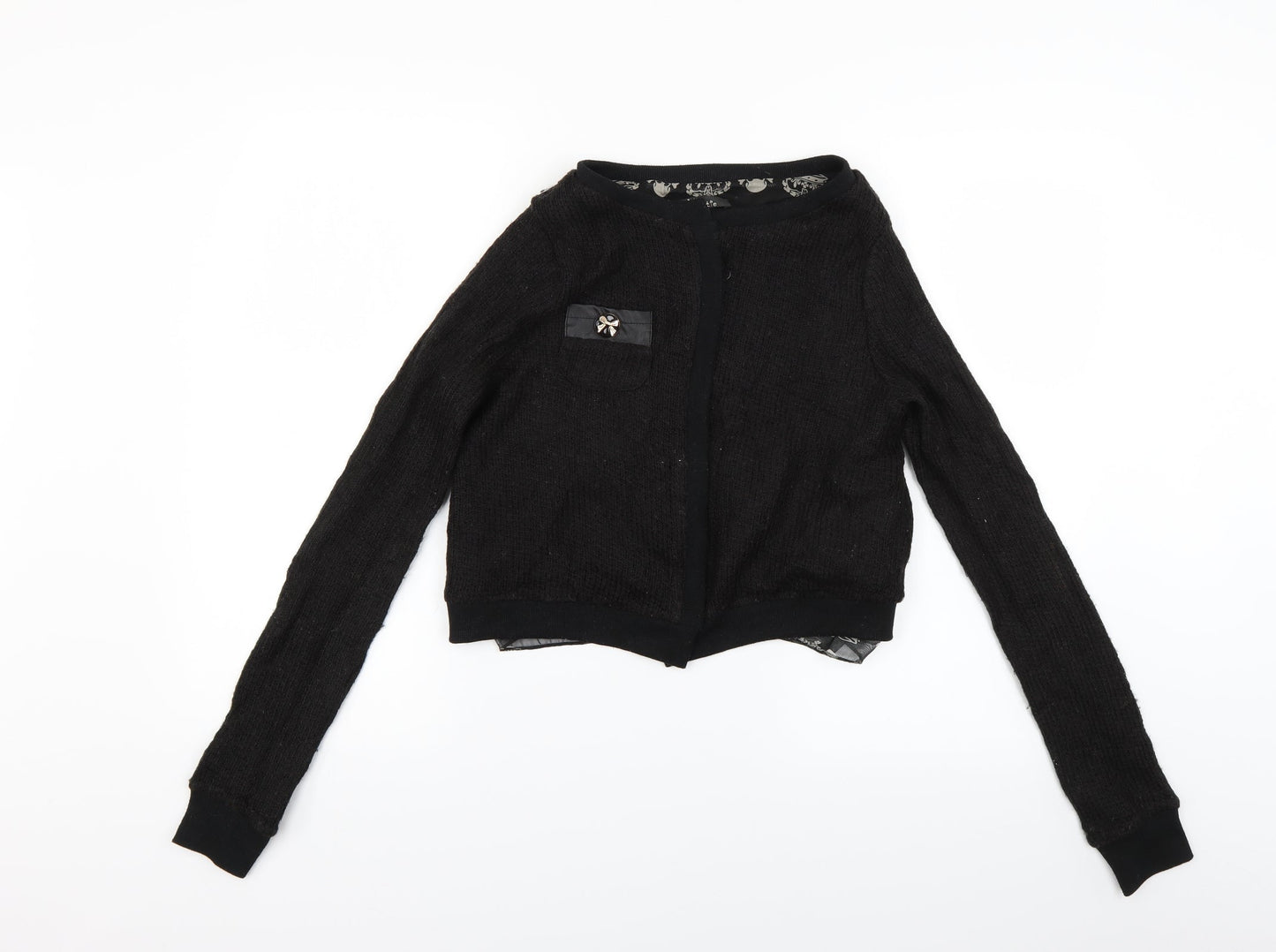 Cutie Womens Black   Cardigan Jumper Size S