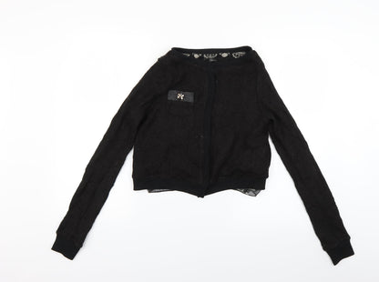 Cutie Womens Black   Cardigan Jumper Size S