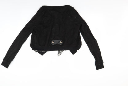 Cutie Womens Black   Cardigan Jumper Size S