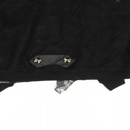 Cutie Womens Black   Cardigan Jumper Size S