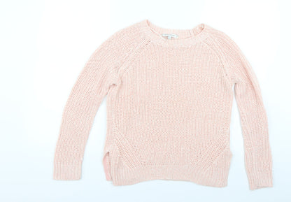 Womens UK Size S Peacocks Pink Pullover Jumper
