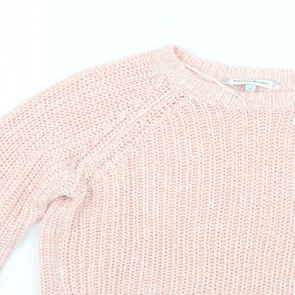 Womens UK Size S Peacocks Pink Pullover Jumper