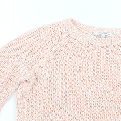 Womens UK Size S Peacocks Pink Pullover Jumper