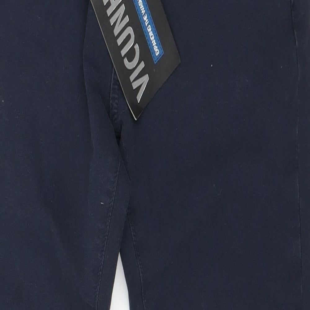 Womens UK Size 27 in Vicunha Regular Fit Capri Blue Jeans