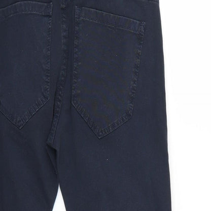 Womens UK Size 27 in Vicunha Regular Fit Capri Blue Jeans