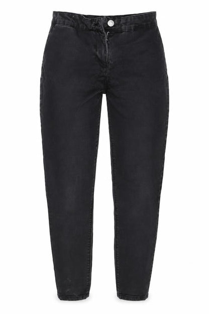 Womens UK Size 12 Papaya Regular Fit Skinny Black Jeans