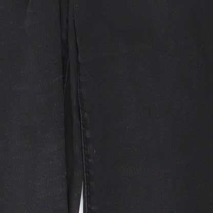 Womens UK Size 12 Papaya Regular Fit Skinny Black Jeans