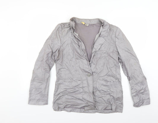 Divided Womens Grey   Jacket Blazer Size 12