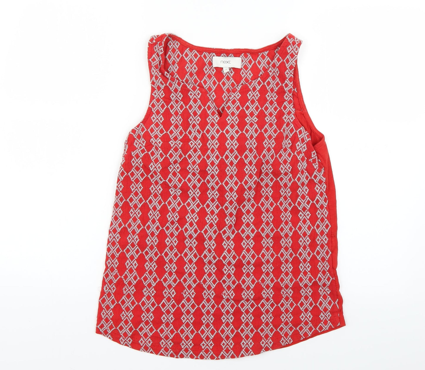 Womens UK Size 8 NEXT Red Basic Tank