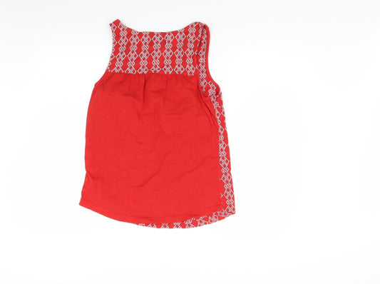 Womens UK Size 8 NEXT Red Basic Tank