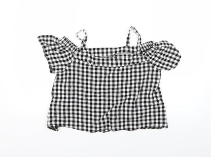 New Look Girls Grey Check  Basic Tank Size 15 Years