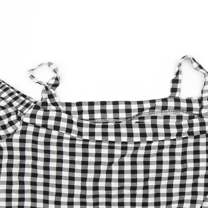New Look Girls Grey Check  Basic Tank Size 15 Years