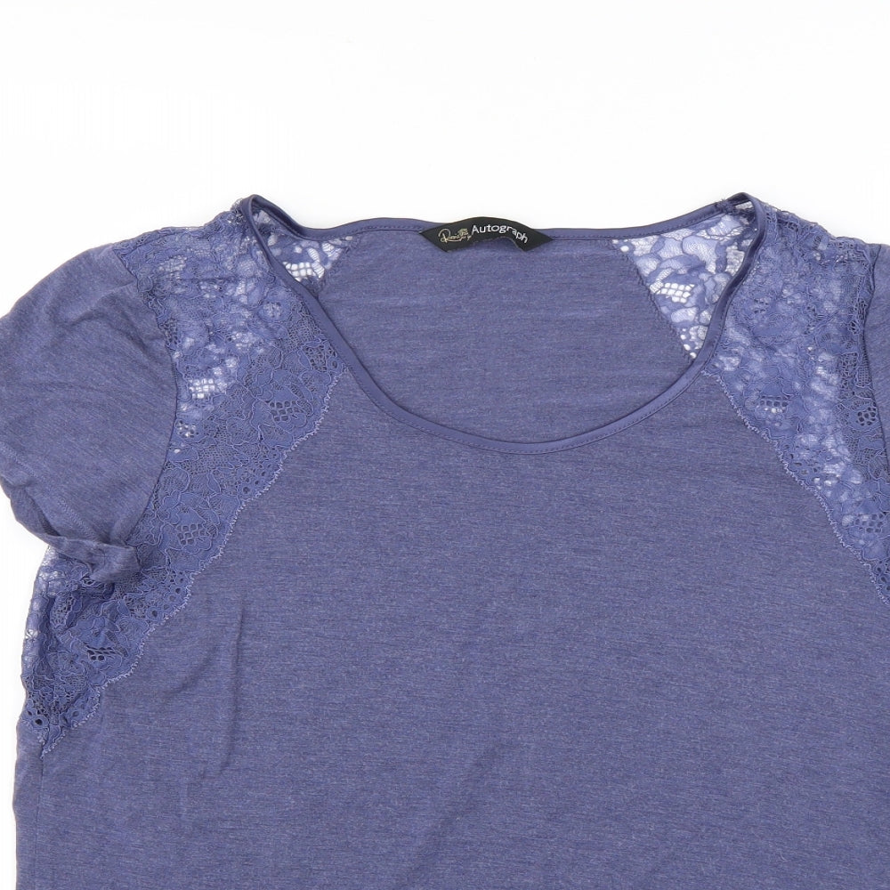 Autograph Womens Blue   Basic T-Shirt Size 14