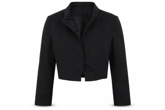 Front view of Kaliko women’s black jacket, size UK 8
