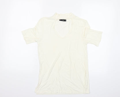 F&F Womens White   Basic T-Shirt Size 8