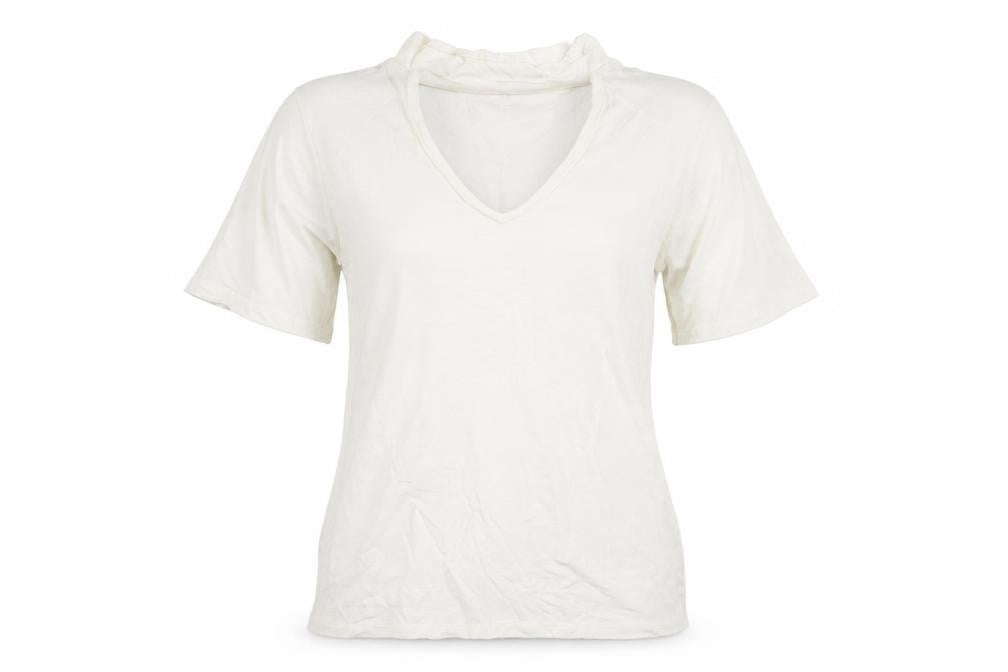 Womens UK Size 8 F&F White Basic T-Shirt