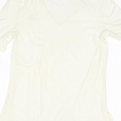 F&F Womens White   Basic T-Shirt Size 8