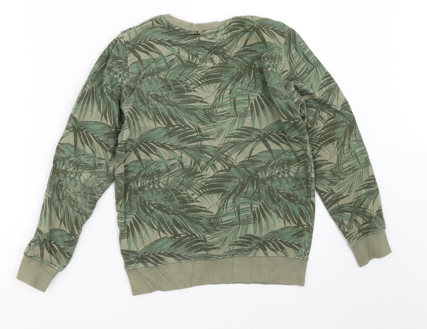 H&M Boys Green   Pullover Sweatshirt Size 9-10 Years
