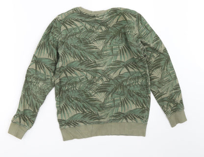 H&M Boys Green   Pullover Sweatshirt Size 9-10 Years